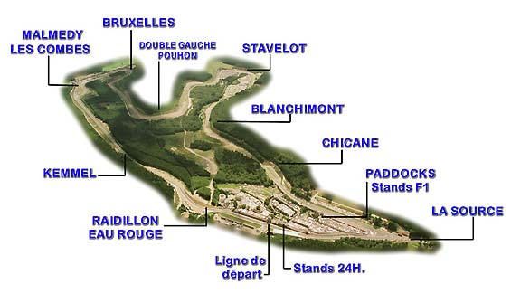 spa-francorchamps.jpg: Die Strecke von Spa Francorchamps wurde im Massstab 1:100 für diese Veranstaltung nachgebaut.